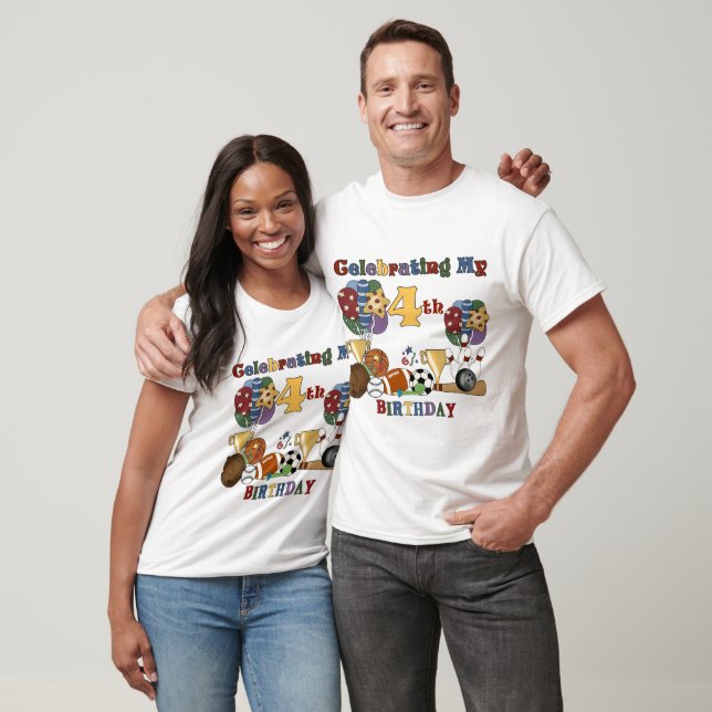 Crazy For Sports 4th Birthday T-shirts et cadeaux (Unisexe)