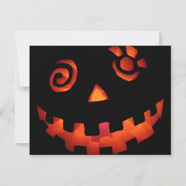 Crazy Jack-o'-lantern Citrouille Face Orange (Devant)
