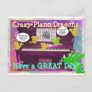 Crazy Piano Dragons dit Avoir une carte postale de