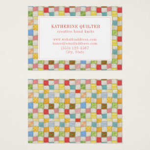 CRAZY QUILT 3,5x2,5 Carte de visite