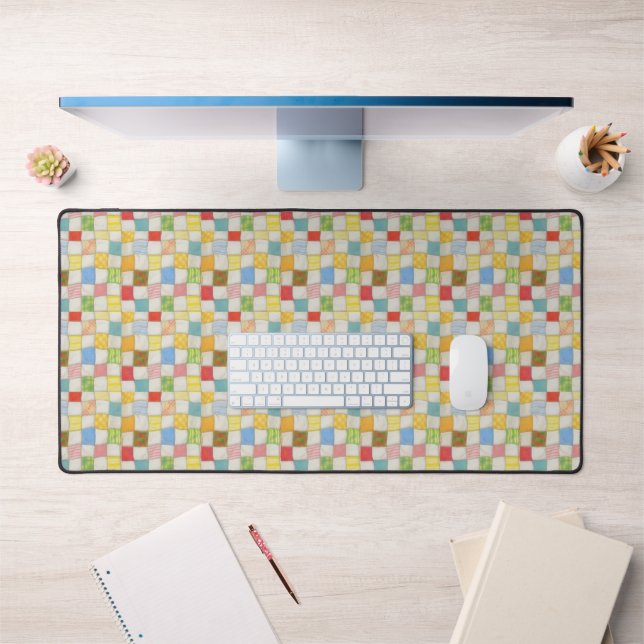 CRAZY QUILT Office Studio Desk Mat (Bureau 1)