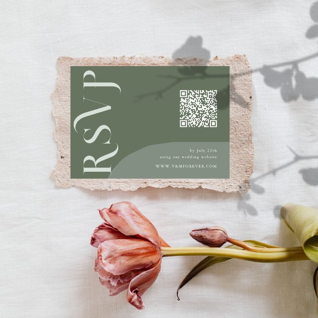 Crazy Right Now QR code cartes RSVP (Créateur téléchargé)