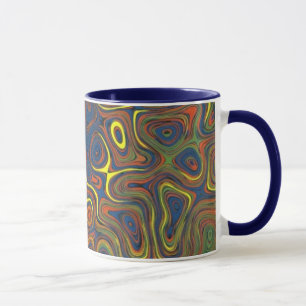 Crazy Swirls Tasse de café, Conception abstraite