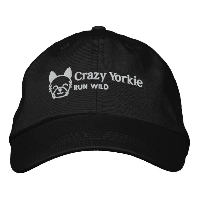Crazy Yorkie Baseball Style Casquette (Devant)