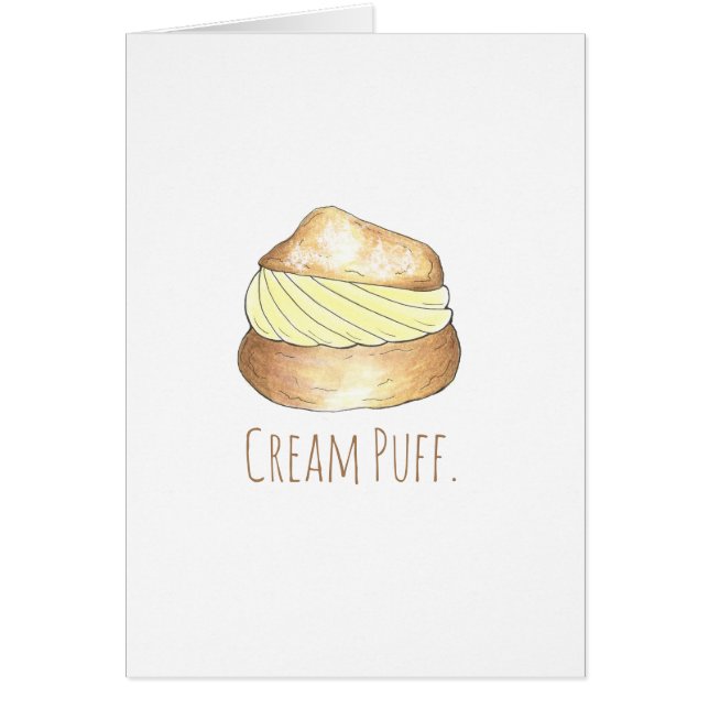 Cream Puff Puffs Creampuff Dessert Foocard (Devant)