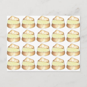 Cream Puff Puffs French Pastry Footy Carte postale