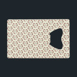 Cream steel bottle opener with pink and red hearts<br><div class="desc">Slip a touch of timeless romance into your wallet with our 'Classic Cream' credit card-style bottle opener. This elegant and functional tool features a sophisticated all-over pattern of our signature red rose hearts and personalized initials. Printed on a warm, smooth cream background, the repeating floral design creates a high-end texture...</div>