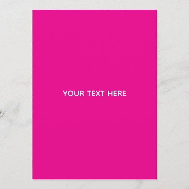 Creat Your Own Megenta Invitation Postcard (Devant)
