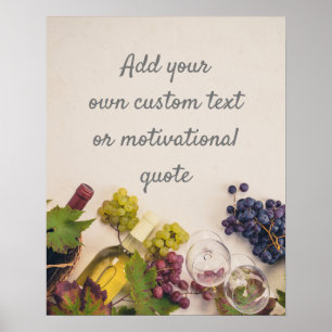 Create A Custom Quote Poster - Grapes & Wine
