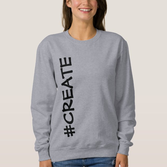 #CREATE (Rotated) Sweatshirt féminine (Devant)