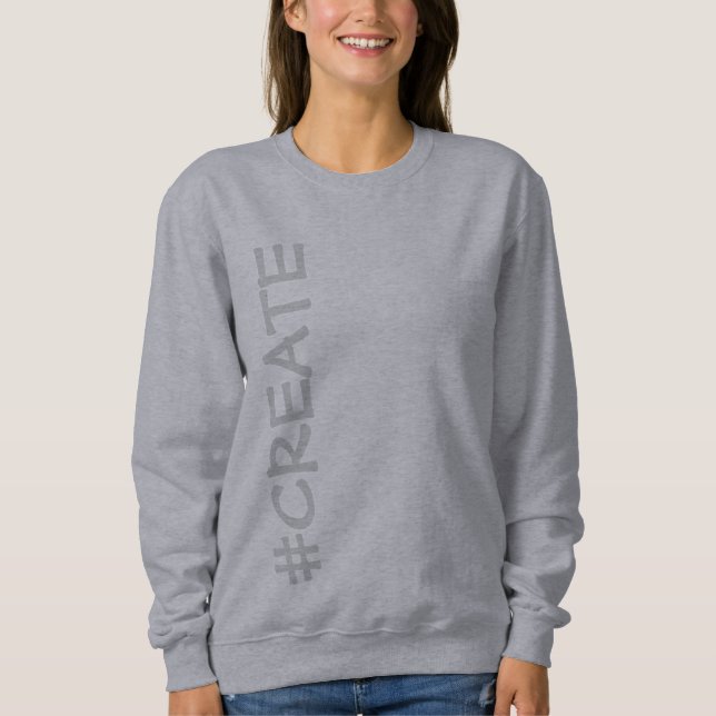 #CREATE (Rotated) Sweatshirt féminine (Devant)