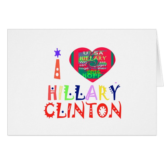 Create You Own Inspirational Hillary Love (Devant horizontal)