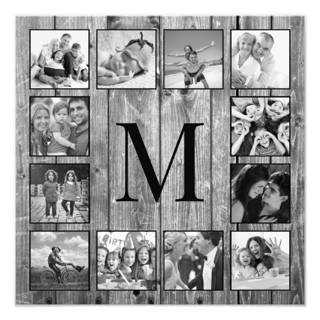 Create Your Custom Photo Collage Rustic Farmhouse (Devant)