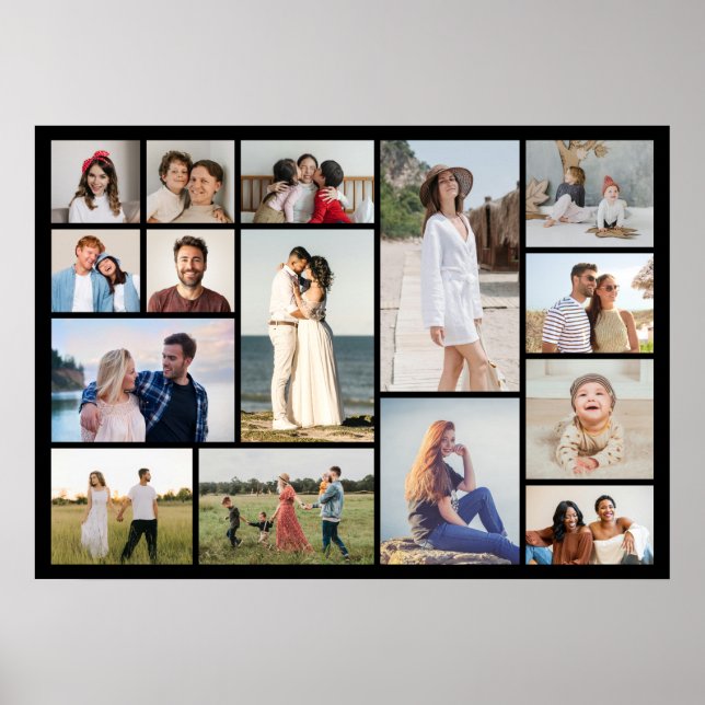 Create Your Own 15 Photo Collage Poster (Devant)