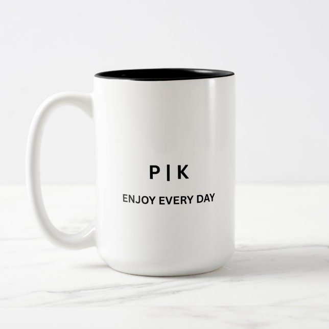 Create Your Own 15oz Two Tone Coffee Mug (Gauche)