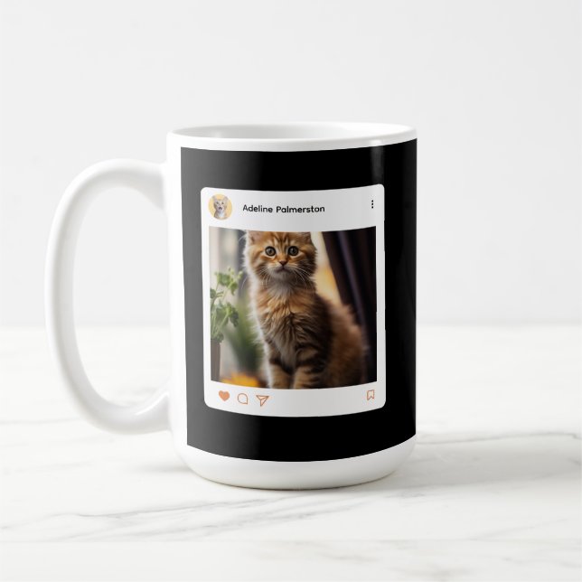 Create Your Own 15oz Two Tone Coffee Mug (Gauche)