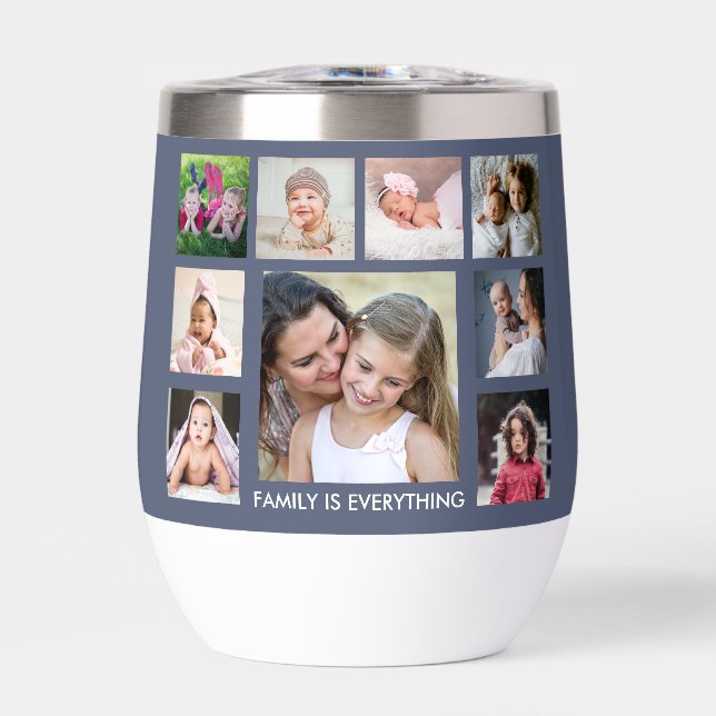 Create Your Own 18 Photo Collage Family Name Quote (Avant)