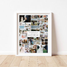 Create Your Own 52 Photo Collage Poster