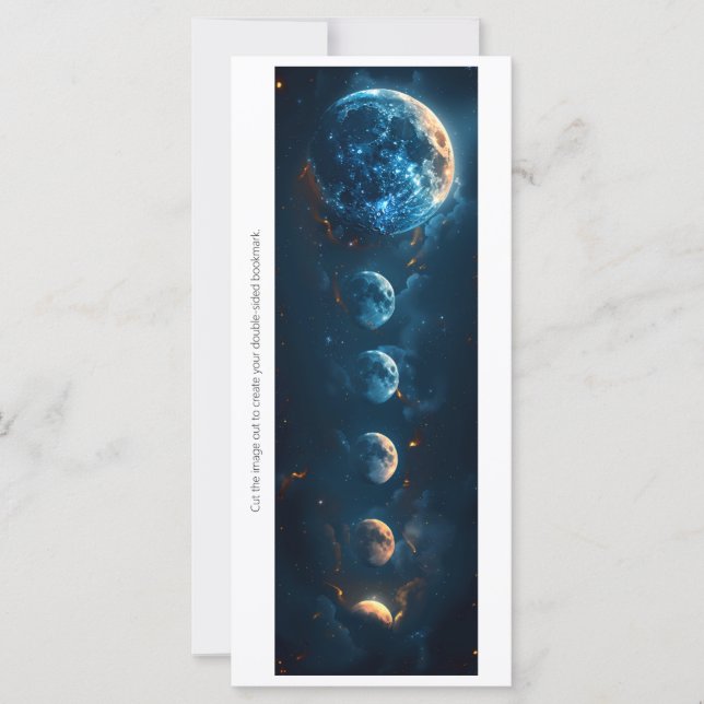 Create Your Own Blue Moons Bookmark Card (Devant)