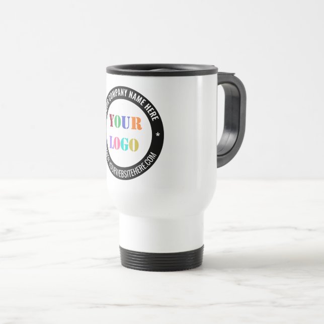 Create Your Own Branded Business Travel Mugs (Devant droit)