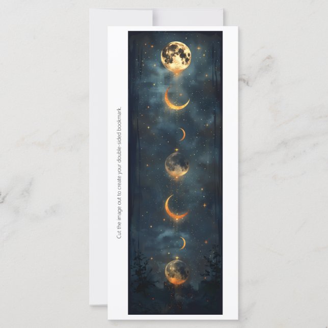 Create Your Own Changing Moons Bookmark Card (Devant)
