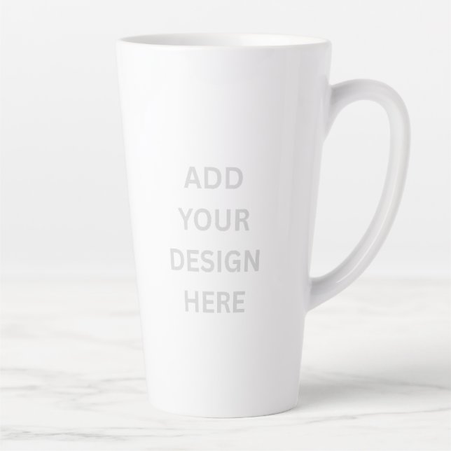 Create Your Own Custom Design Large 17oz Latte Mug (Droite)