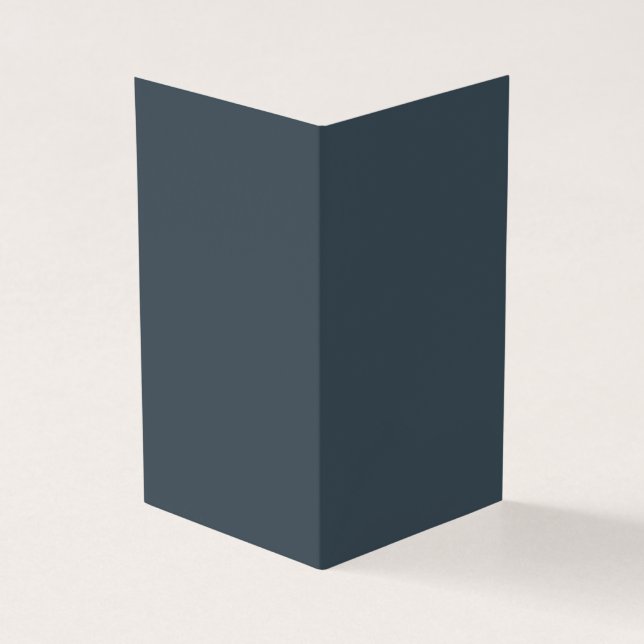 Create Your Own dark gray azure Folded Card (Outside)