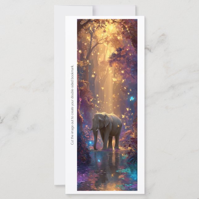 Create Your Own Enchanted Elephant Bookmark Card (Devant)