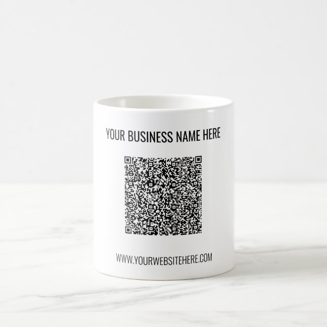Create Your Own QR Code Coffee Mug Business Gifts (Centre)