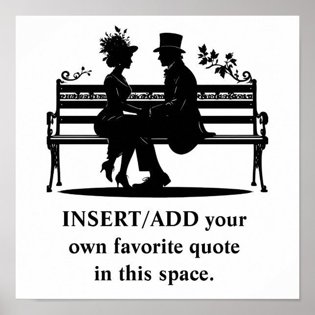 CREATE your OWN quote poster - art poster (Devant)