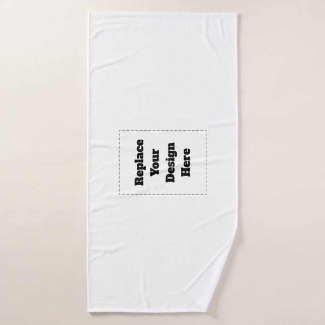 Create Your Own white  (Serviette de bain)