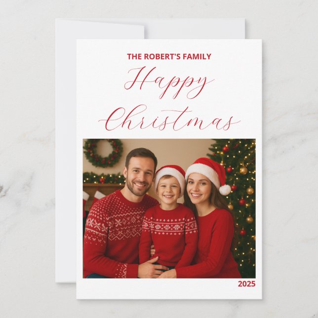 create your ownChristmas Family Card (Devant)