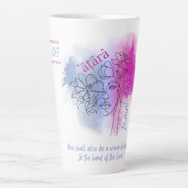 Created to Be a Crown (Isaiah 62:3) Latte Mug (Devant)