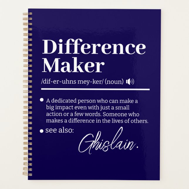 Créateur de différence personnalisé, cadeau d'appr (Devant)