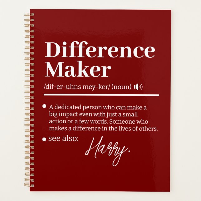 Créateur de différence personnalisé, cadeau d'appr (Devant)