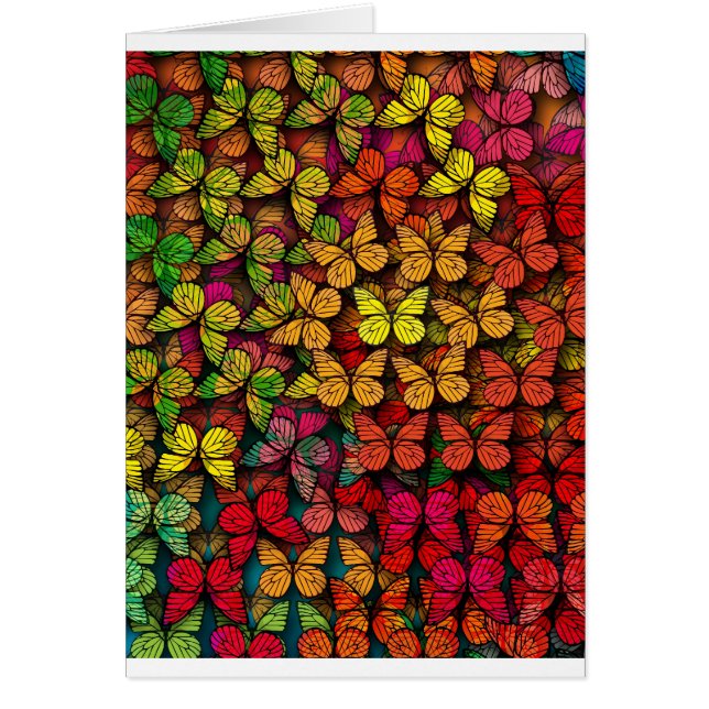 Création colorée "papillons " de motif (Devant)