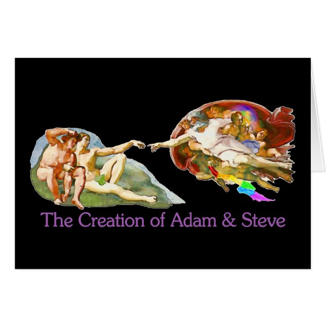 Création d'Adam et Steve (Devant horizontal)