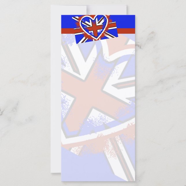 Création de coeur de drapeau britannique cool (Devant)