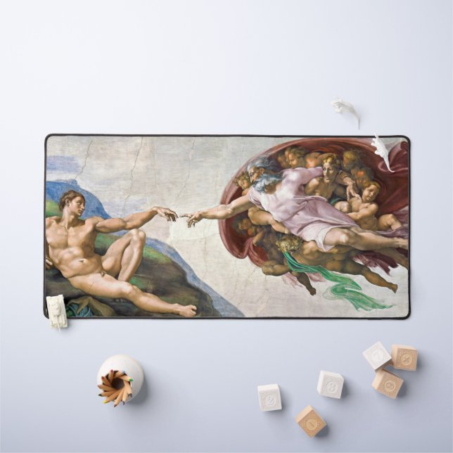 Creation of Adam Renaissance Desk Mat (Tableau pour enfants)