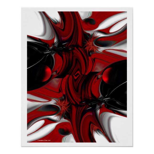 "Création Perceptive", Poster brillant (Devant)