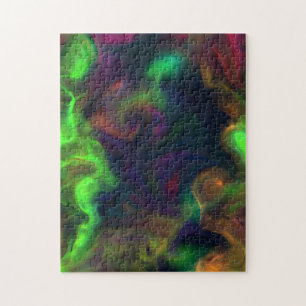 Creative abstrait fluide brouillard photo puzzle p