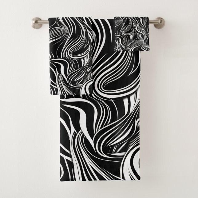 Creative Black and White Seamless Abstraction (En situation)