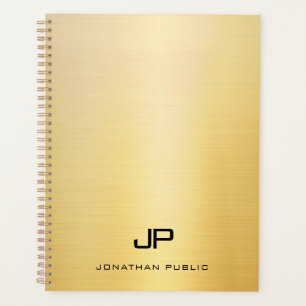 Creative Faux Gold Moderne Monogramme Nom Texte
