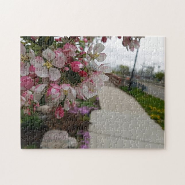 Creative flower tree photo jigsaw puzzle (Horizontal)