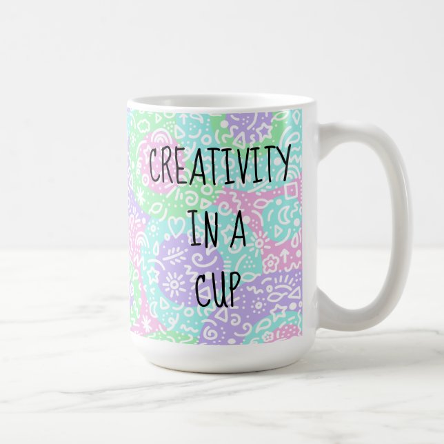 Créativité dans une tasse Doodé Café Mug (Droite)