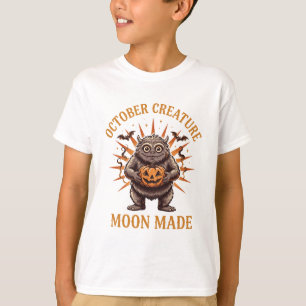 Créature d'octobre T-shirt de monstre mignon d'Hal