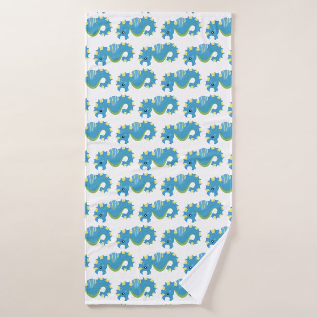 Créature marine mignonne - Hippocampe (Serviette de bain)