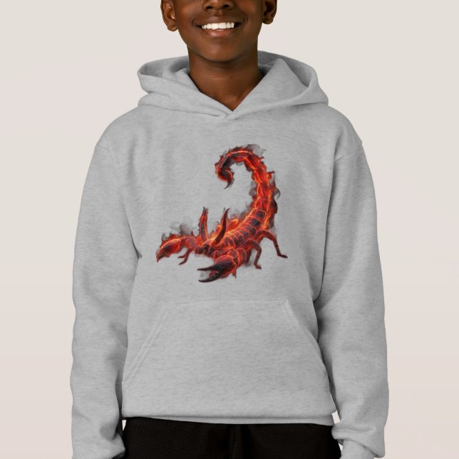 Créature mythique Scorpion enflammé Art Fantastiqu (Devant)