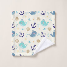 Créatures de la mer Pastel - Design de linge migno