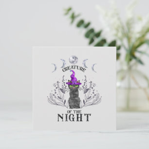 Créatures de la nuit - Chat noir d'Halloween